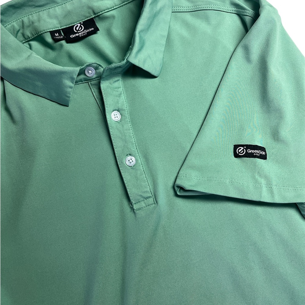 GreenSide Golf Men's M Short-Sleeve Polo - Mint Green